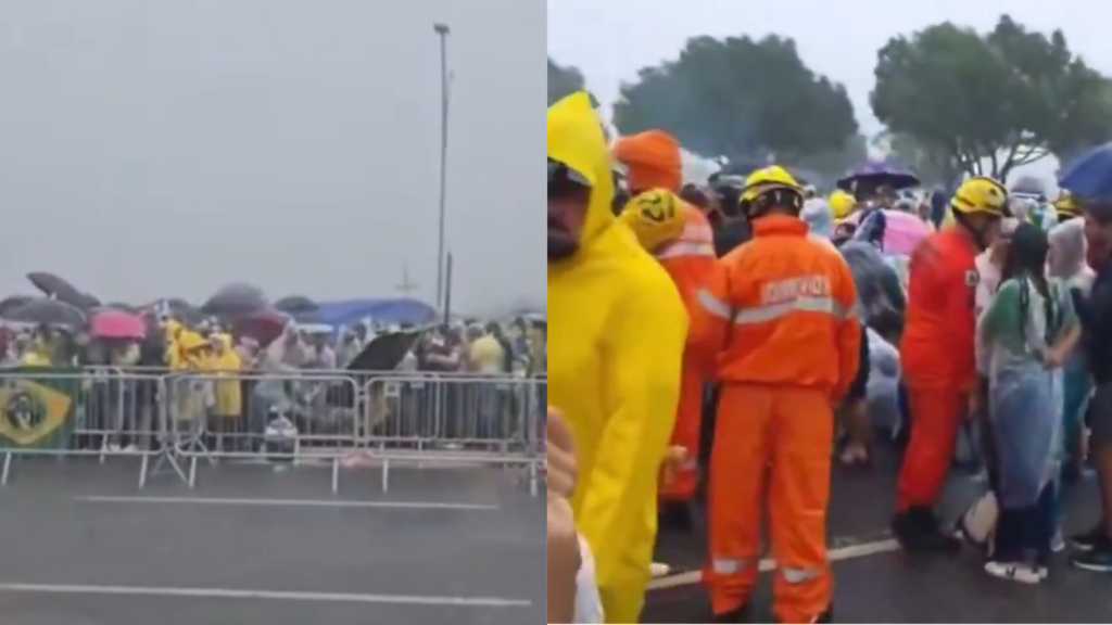 Raio atinge manifestantes em Brasília e deixa oito em estado grave Raio atinge manifestantes em Brasília e deixa oito em estado grave