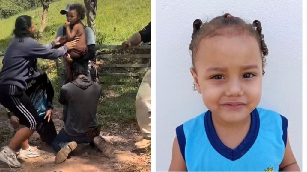 Menina de 4 anos desaparecida em MG é encontrada com vida após três dias