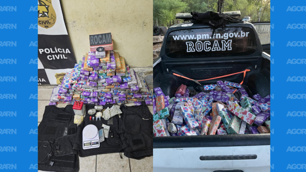 **Polícia apreende drogas e armas escondidas às margens de rio em Mossoró**