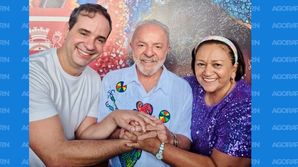 Fátima Bezerra e Cadu Xavier no Galo da Madrugada com Lula Fátima Bezerra e Cadu Xavier no Galo da Madrugada com Lula