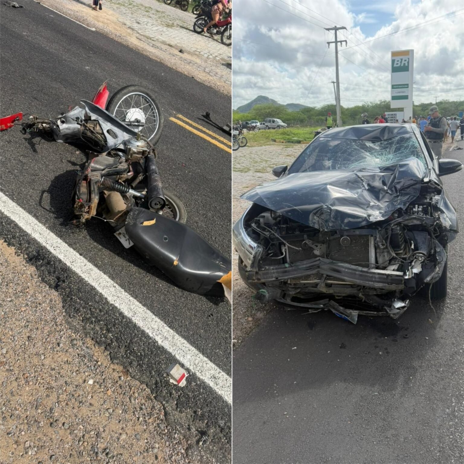 **Tia e sobrinha morrem em colisão entre moto e carro no interior do RN**