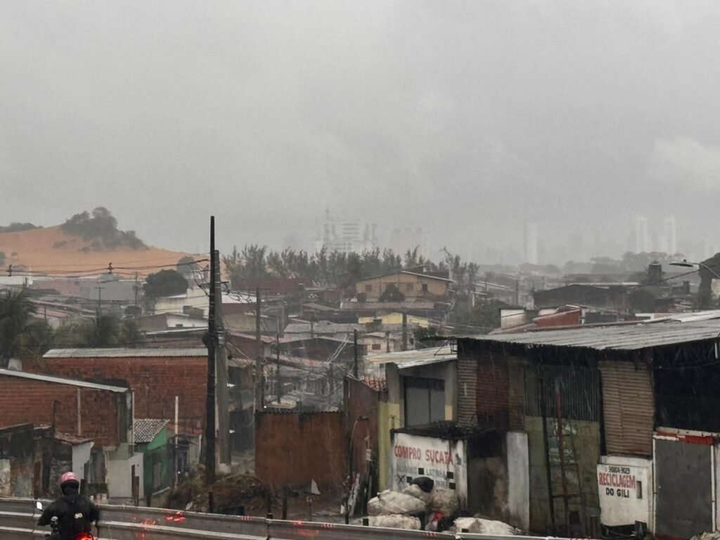 Inmet emite alertas de chuvas fortes para todo o Rio Grande do Norte