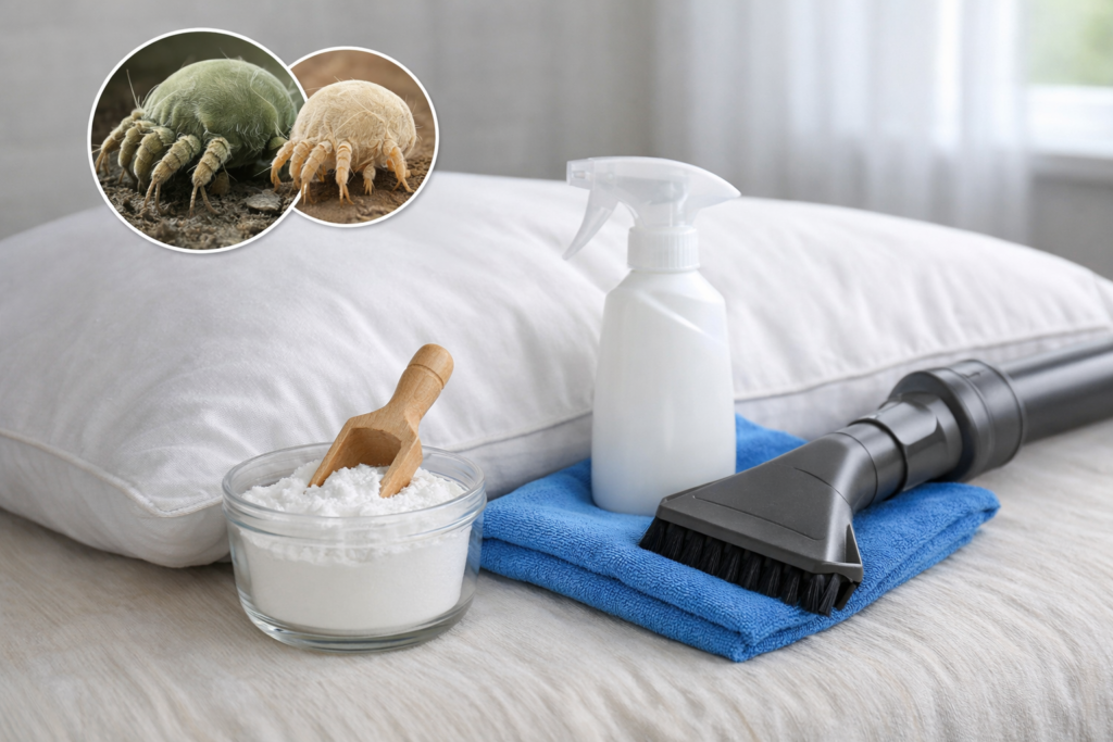 Limpeza regular de travesseiros ajuda a evitar alergias