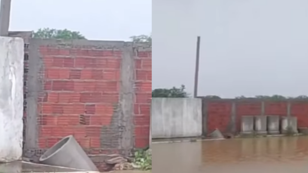 Criança fica ferida após manilha cair durante chuva em Pendências (RN)