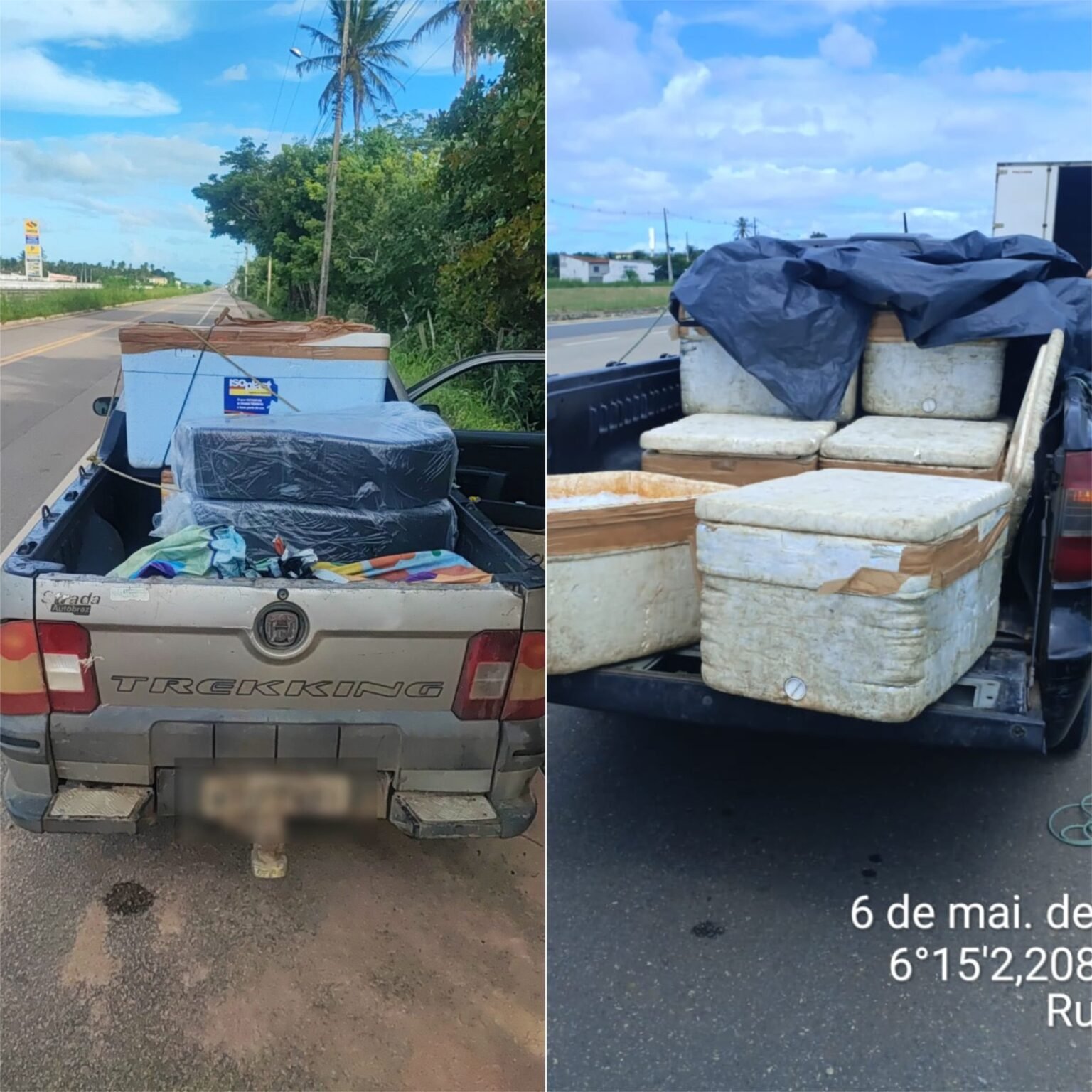 PRF apreende 250 kg de peixe irregular na BR-101, no RN