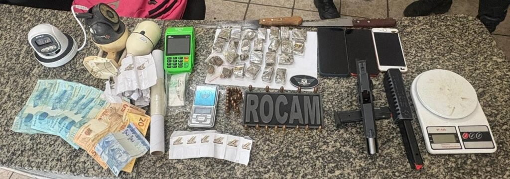 Suspeito é preso com arma e drogas em Mossoró