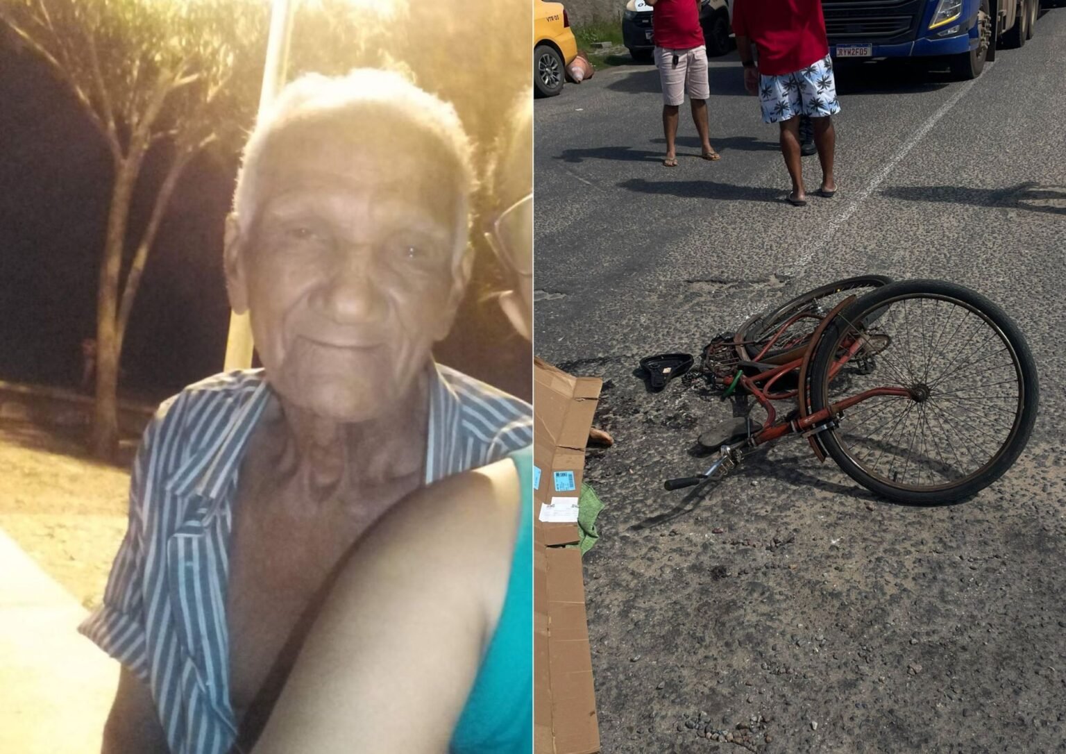 Idoso morre após ser atingido por carreta em Pau dos Ferros