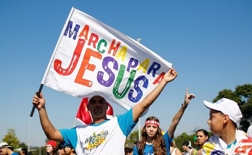 Marcha para Jesus reúne multidão neste sábado em Natal