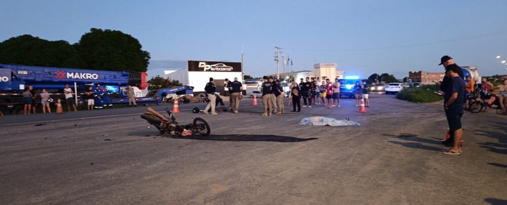 Motociclista morre e outro fica grave em acidente na BR-110, em Mossoró